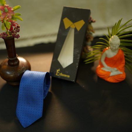 Blue Microfiber Tie