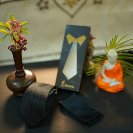 Black Microfiber Tie