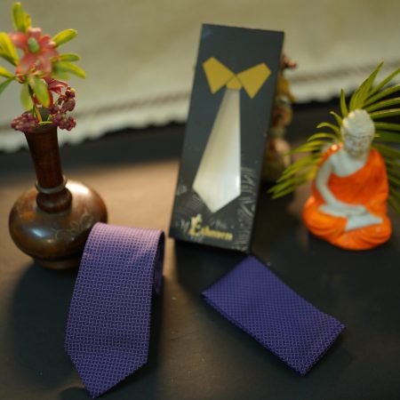 Purple Microfiber Tie