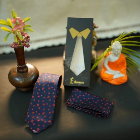 Blue Microfiber Tie