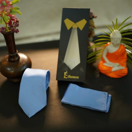 Blue Microfiber Tie