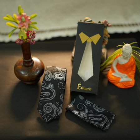 Black Paisley Tie