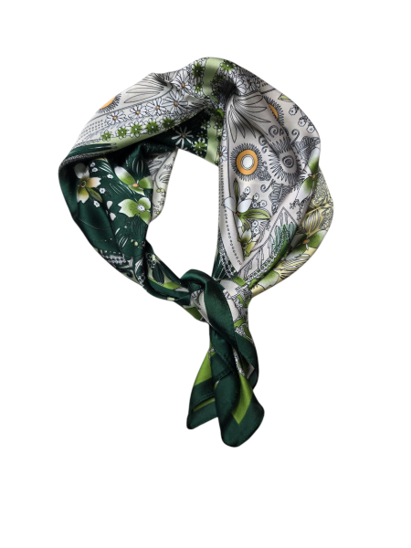 Green Pattern Scarf