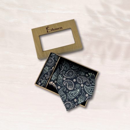 The Midnight Paisley Tie & Pocket Square Set