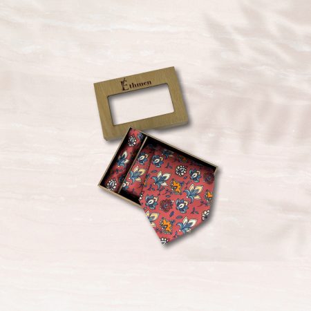 Ethmen Floral Patterned Tie  and Pocket Square Set