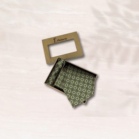 Ethmen 'Geometric Eye' Tie and Pocket Square Set