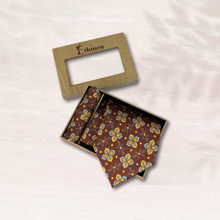 Ethmen 'Autumn Blossom' Tie and Pocket Square Set